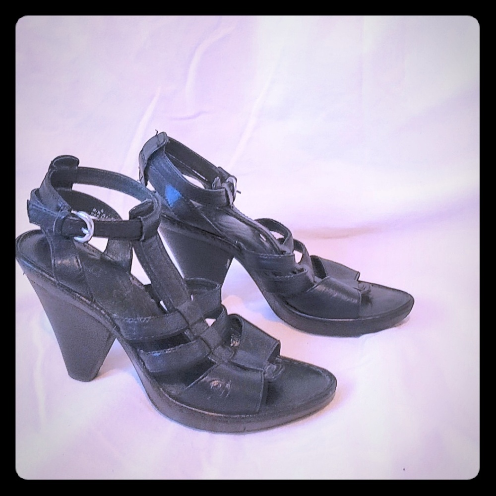 Børn Leather Heeled Sandals